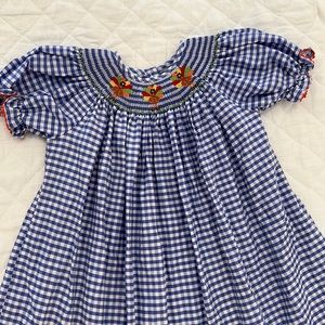 Southern Sunshine Smocked Turkey Dress 4T
